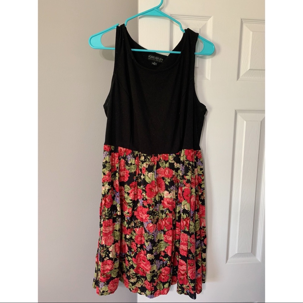Forever 21 Floral Sleeveless Dress Size 2x